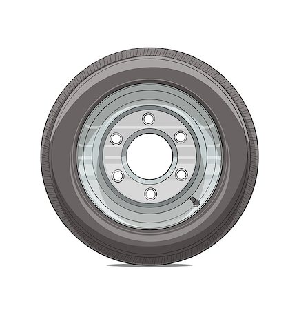simsearch:400-08919664,k - ?ar wheel vector illustration isolated on white background EPS10. Transparent objects and opacity masks used for shadows and lights drawing Stockbilder - Microstock & Abonnement, Bildnummer: 400-07837632