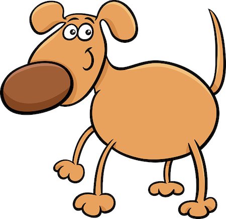 simsearch:400-07832657,k - Cartoon Illustration of Cute Dog Pet Character Foto de stock - Royalty-Free Super Valor e Assinatura, Número: 400-07837810