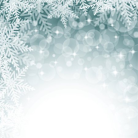 simsearch:400-08407579,k - Christmas snowflakes on colorful background. Vector illustration. Photographie de stock - Aubaine LD & Abonnement, Code: 400-07837847