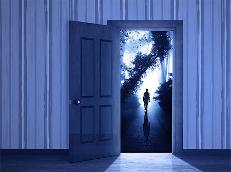 doors of dream - Conceptual image - a way to freedom Stock Photo - Budget Royalty-Free & Subscription, Code: 400-07838093