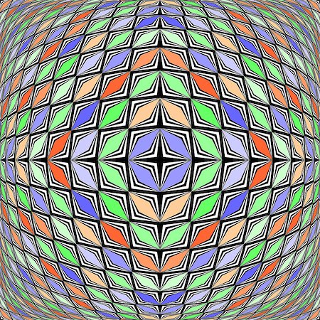 simsearch:400-07518662,k - Design warped diamond geometric diagonal pattern. Abstract colorful decorative background. Vector art Fotografie stock - Microstock e Abbonamento, Codice: 400-07838120