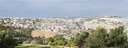 simsearch:400-04477944,k - Panorama the old city Jerusalem the Temple Mount Moria Stockbilder - Microstock & Abonnement, Bildnummer: 400-07838625