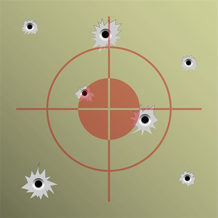 range shooting - Illustration of target shooting as a background. Foto de stock - Super Valor sin royalties y Suscripción, Código: 400-07838657