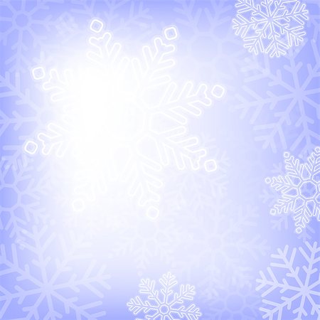 simsearch:400-07839998,k - Abstract blue christmas background with snowflakes Stock Photo - Budget Royalty-Free & Subscription, Code: 400-07838705