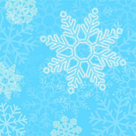 simsearch:400-07839998,k - Abstract blue christmas background with snowflakes Stock Photo - Budget Royalty-Free & Subscription, Code: 400-07838706