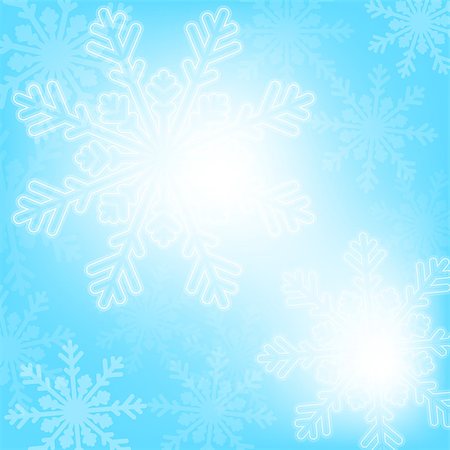 simsearch:400-07839998,k - Abstract blue christmas background with snowflakes Stock Photo - Budget Royalty-Free & Subscription, Code: 400-07838703