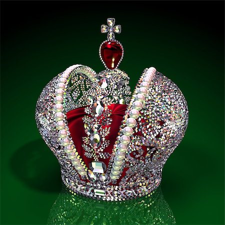 simsearch:400-06797580,k - Russian Imperial Big Crown. Realistic 3D Scene. Stock Photo - Budget Royalty-Free & Subscription, Code: 400-07839374