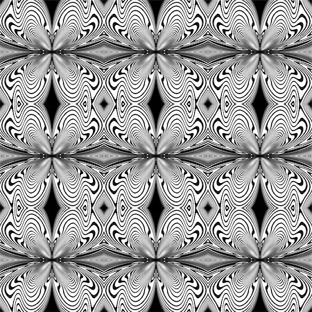 simsearch:400-08050052,k - Design seamless monochrome geometric pattern. Abstract textured background. Vector art. No gradient Fotografie stock - Microstock e Abbonamento, Codice: 400-07839499