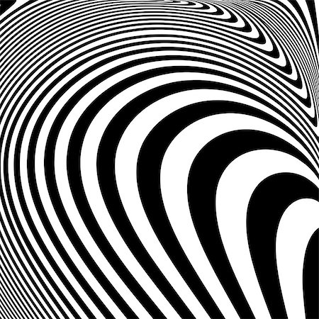 simsearch:400-08048827,k - Design monochrome movement illusion background. Abstract striped lines distortion backdrop. Vector-art illustration Foto de stock - Super Valor sin royalties y Suscripción, Código: 400-07839491