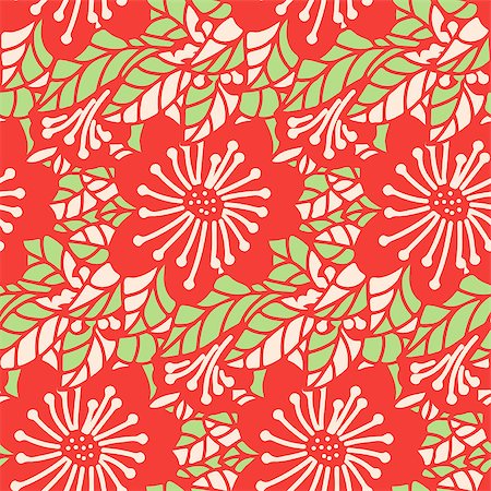 simsearch:400-07510594,k - Seamless pattern -  flower background in doodle style. Vector illustration. Stock Photo - Budget Royalty-Free & Subscription, Code: 400-07839661