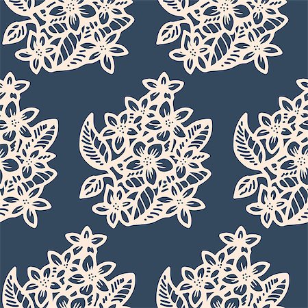 simsearch:400-07510594,k - Seamless pattern - black and white flower background.Vector illustration. Stock Photo - Budget Royalty-Free & Subscription, Code: 400-07839678