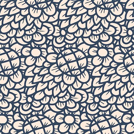 simsearch:400-07510594,k - Seamless pattern - black and white flower background.Vector illustration. Stock Photo - Budget Royalty-Free & Subscription, Code: 400-07839671