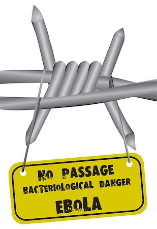 simsearch:400-08314121,k - No pass bacteriological danger Ebola virus. Vector illustration. Stock Photo - Budget Royalty-Free & Subscription, Code: 400-07830095