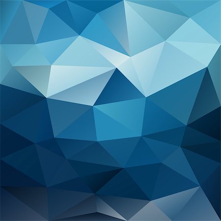 vector background with irregular tessellations pattern - triangular design in blue night sky colors Photographie de stock - Aubaine LD & Abonnement, Code: 400-07830495