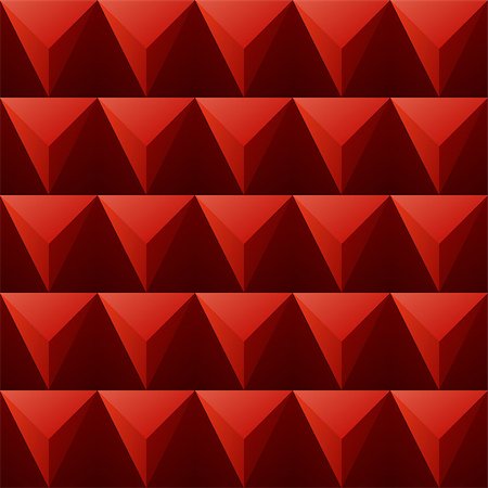 vector background with regular red plastic triangles - triangular design - seamless pattern Photographie de stock - Aubaine LD & Abonnement, Code: 400-07830500