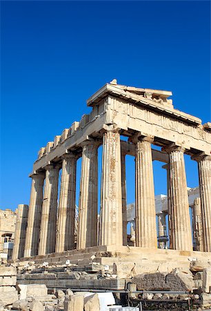 Parthenon on the Acropolis in Athens, Greece Fotografie stock - Microstock e Abbonamento, Codice: 400-07830783