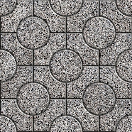 simsearch:400-06892144,k - Grey Paving Slabs with Curly. Seamless Tileable Texture. Stockbilder - Microstock & Abonnement, Bildnummer: 400-07830842