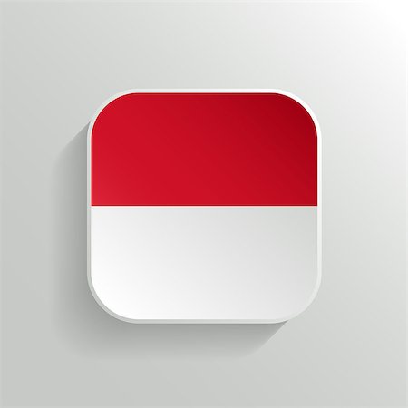 simsearch:400-09115392,k - Vector Button - Indonesia Flag Icon on White Background Foto de stock - Super Valor sin royalties y Suscripción, Código: 400-07831004