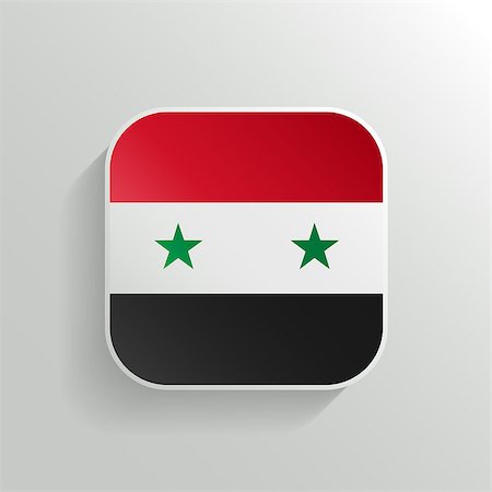 simsearch:400-09115392,k - Vector Button - Syria Flag Icon on White Background Foto de stock - Super Valor sin royalties y Suscripción, Código: 400-07831022