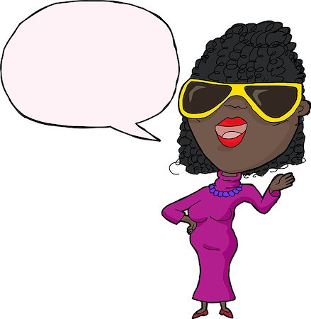 simsearch:400-08013506,k - Happy African woman talking in purple dress Foto de stock - Super Valor sin royalties y Suscripción, Código: 400-07831330