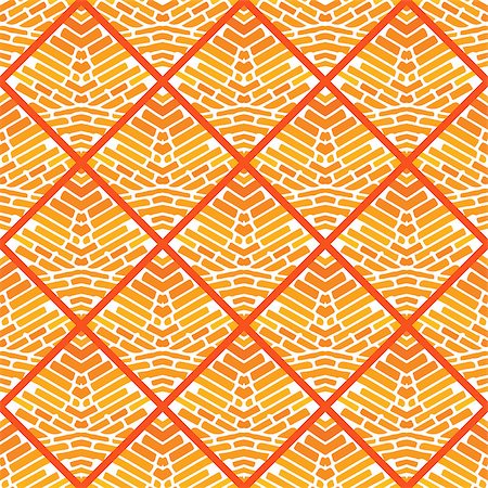 simsearch:400-08014665,k - Orange seamless mosaic background. Vector illustration. Stock Photo - Budget Royalty-Free & Subscription, Code: 400-07831375