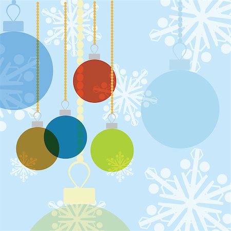 simsearch:400-07824858,k - colorful illustration with christmas balls and new year  background Stock Photo - Budget Royalty-Free & Subscription, Code: 400-07831484
