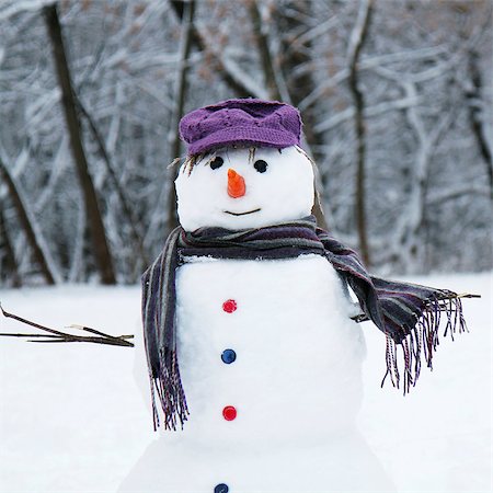 simsearch:400-05681859,k - snow man standing close up Stock Photo - Budget Royalty-Free & Subscription, Code: 400-07831745