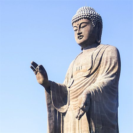 daibutsu - Ushiku Daibutsu, Standing buddha tallest in the world in Japan Foto de stock - Super Valor sin royalties y Suscripción, Código: 400-07832426