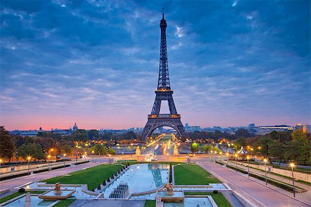 rudi1976 (artist) - Image of Paris at sunrise with the Eiffel Tower. Foto de stock - Super Valor sin royalties y Suscripción, Código: 400-07832544
