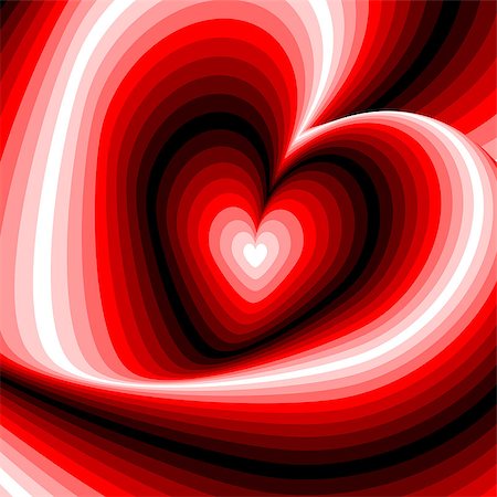 simsearch:400-07717373,k - Design heart swirl rotation illusion background. Abstract striped distortion backdrop. Vector-art illustration. No gradient Foto de stock - Super Valor sin royalties y Suscripción, Código: 400-07833054