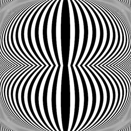 simsearch:400-08048827,k - Design monochrome movement illusion background. Abstract striped lines distortion backdrop. Vector-art illustration. No gradient Foto de stock - Super Valor sin royalties y Suscripción, Código: 400-07833056