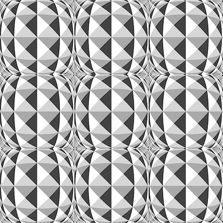 simsearch:400-07827654,k - Design seamless monochrome geometric pattern. Abstract convex textured background. Vector art Stock Photo - Budget Royalty-Free & Subscription, Code: 400-07833065