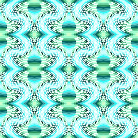 simsearch:400-07518662,k - Design seamless colorful movement illusion checked pattern. Abstract warped textured background. Vector art Fotografie stock - Microstock e Abbonamento, Codice: 400-07833062