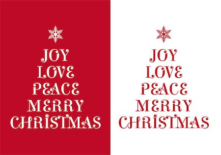 simsearch:400-07836382,k - Christmas cards with typographic tree, vector Photographie de stock - Aubaine LD & Abonnement, Code: 400-07833087