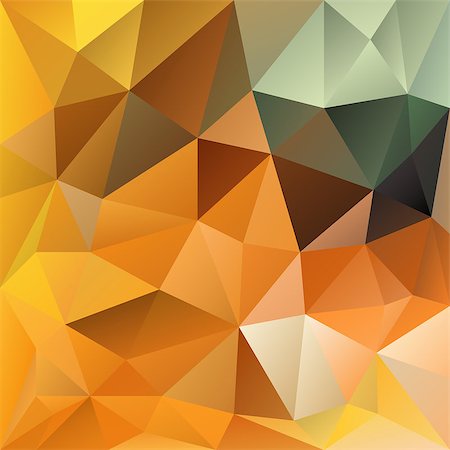 vector polygonal background with irregular tessellations pattern - triangular design in orange autumnal colors - autumn Photographie de stock - Aubaine LD & Abonnement, Code: 400-07833514