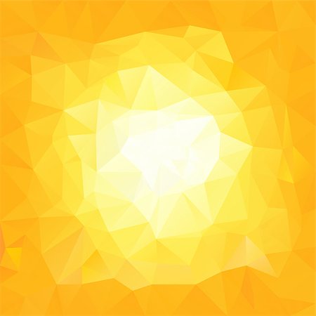 vector polygonal background with irregular tessellations pattern - triangular design in sunny yellow colors - shining sun Photographie de stock - Aubaine LD & Abonnement, Code: 400-07833517