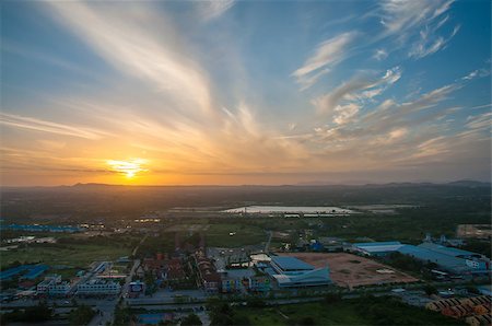 pattaya - The beautiful of Sunrise at Pattaya City, in Chonburi, Thailand. Foto de stock - Super Valor sin royalties y Suscripción, Código: 400-07833812