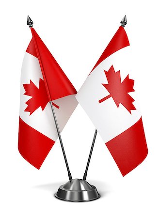 simsearch:400-07840116,k - Canada - Miniature Flags Isolated on White Background. Photographie de stock - Aubaine LD & Abonnement, Code: 400-07840049
