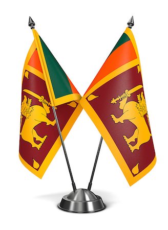 simsearch:400-07840116,k - Sri Lanka - Miniature Flags Isolated on White Background. Photographie de stock - Aubaine LD & Abonnement, Code: 400-07840124
