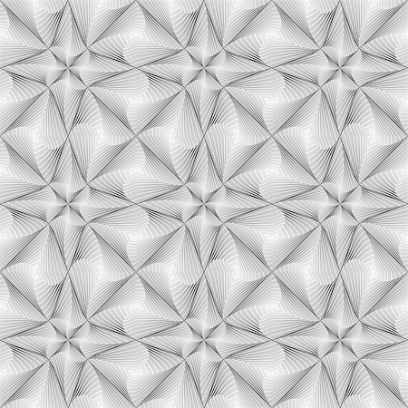 simsearch:400-08050050,k - Design seamless twirl movement striped geometric pattern. Abstract monochrome waving lines background. Vector art. No gradient Stockbilder - Microstock & Abonnement, Bildnummer: 400-07840291