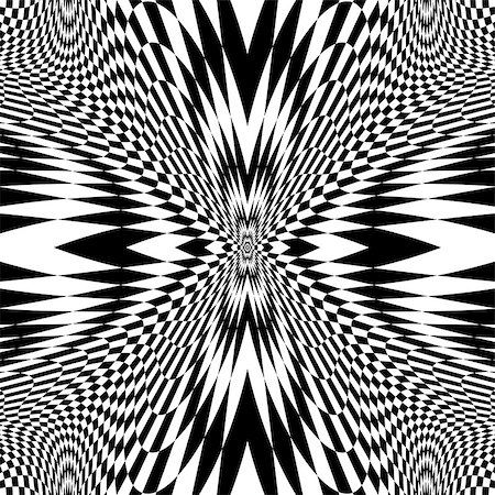 simsearch:400-07625999,k - Design monochrome movement illusion checkered background. Abstract distortion backdrop. Vector-art illustration Foto de stock - Super Valor sin royalties y Suscripción, Código: 400-07840598
