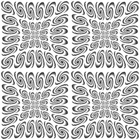 simsearch:400-08050050,k - Design seamless monochrome spiral movement pattern. Abstract twirl background. Vector art Stockbilder - Microstock & Abonnement, Bildnummer: 400-07840591