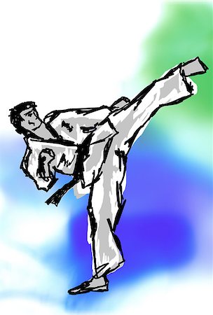 splav (artist) - Fighting arts karate, taekwondo,hapkido,jiu jitsu Foto de stock - Super Valor sin royalties y Suscripción, Código: 400-07894724