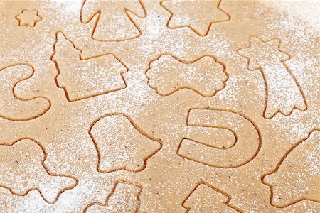 simsearch:400-05736949,k - Gingerbread dough for christmas cookies texture Foto de stock - Super Valor sin royalties y Suscripción, Código: 400-07894984