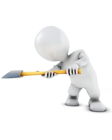 3D Render of Morph Man swinging amd axe Stock Photo - Budget Royalty-Free & Subscription, Code: 400-07895177