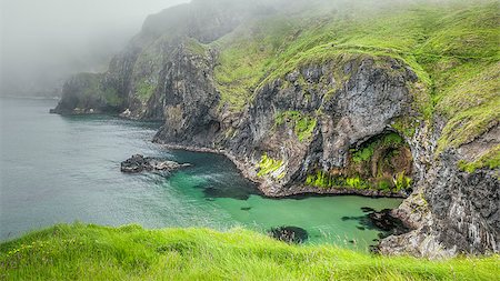 simsearch:400-08370946,k - An image of the cliffs at carrick a rede ireland Photographie de stock - Aubaine LD & Abonnement, Code: 400-07895518