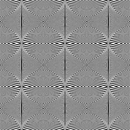 Seamless geometric pattern. Op art texture. Vector art. Stock Photo - Budget Royalty-Free & Subscription, Code: 400-07895788