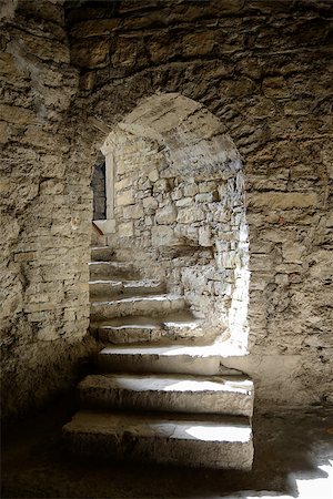 simsearch:400-07921280,k - Corridor in the Old Fortress in the Ancient City of Kamyanets-Podilsky, Ukraine Fotografie stock - Microstock e Abbonamento, Codice: 400-07895860