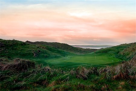 view of the Ballybunion links golf course in county Kerry Ireland Stock Photo - Budget Royalty-Free & Subscription, Code: 400-07896307