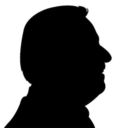 a man head silhouette Stock Photo - Budget Royalty-Free & Subscription, Code: 400-07896409